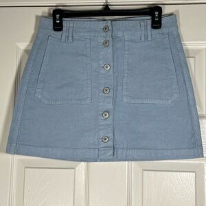 American Eagle Outfitters Blue Mini A-Line Skirt